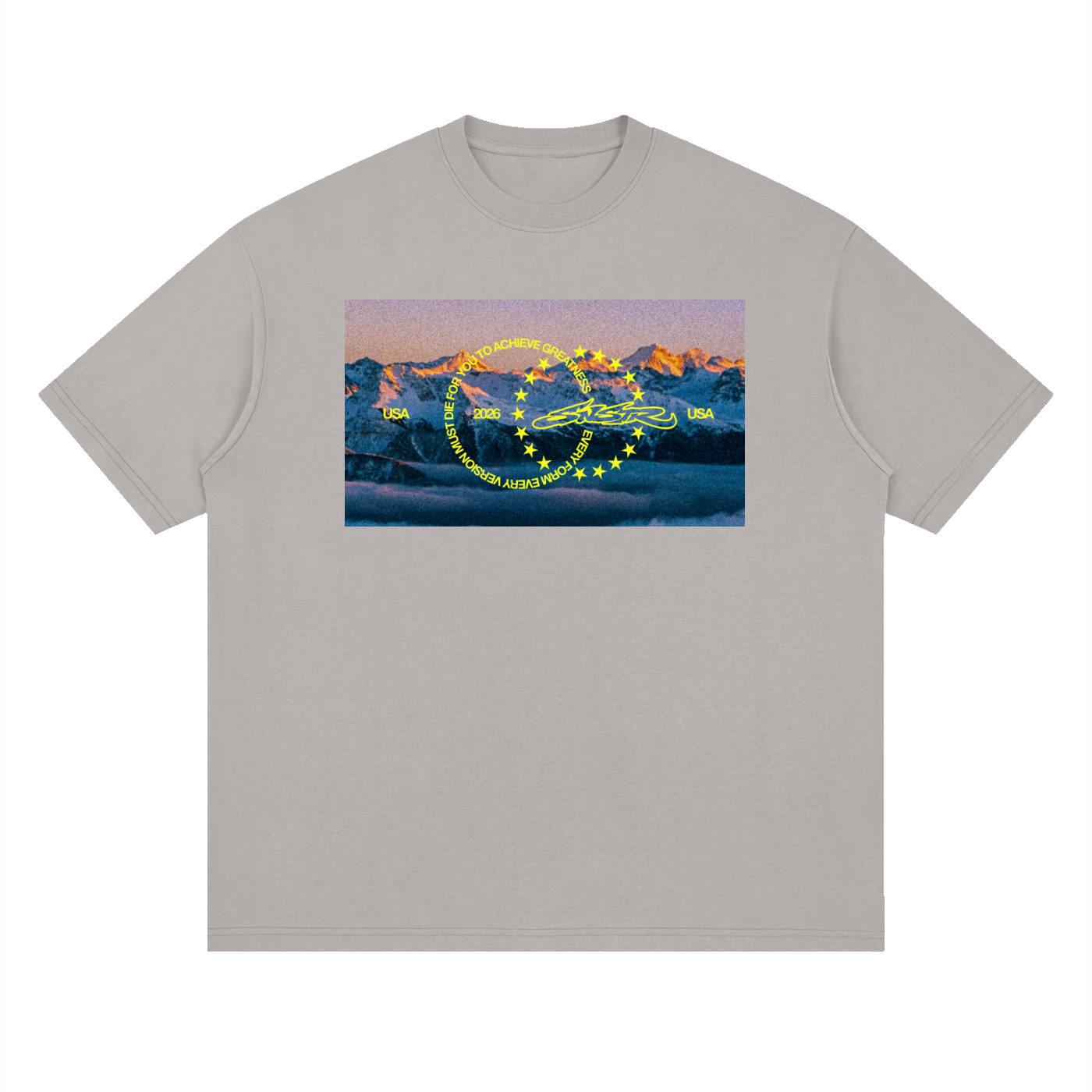 Death letter 'OVERSIZED' Tee