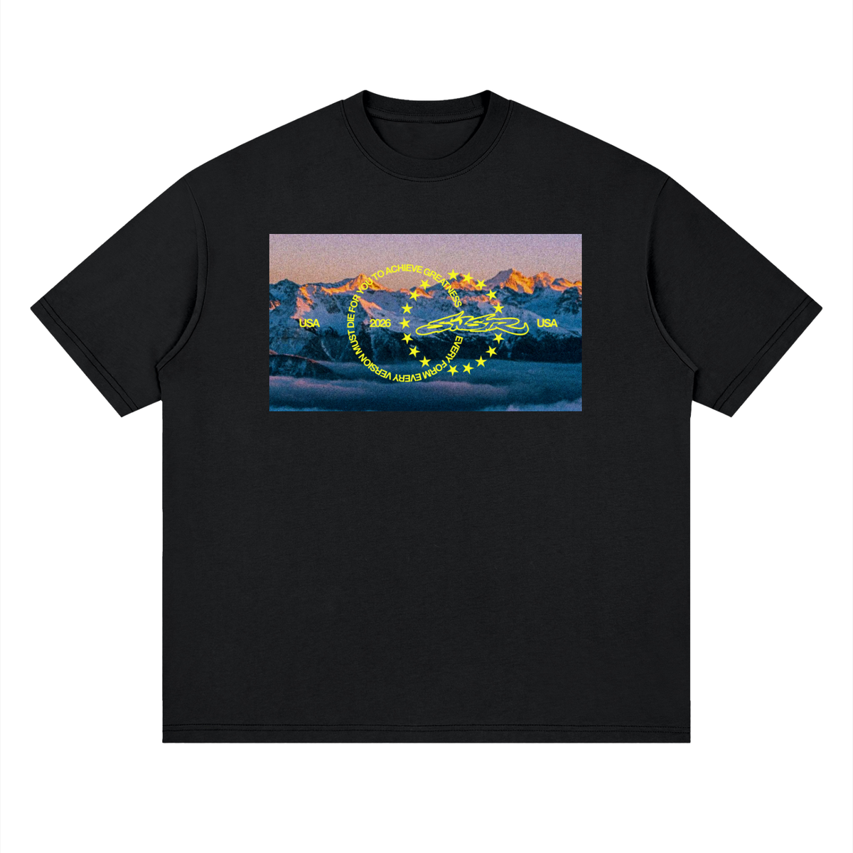 Death letter 'OVERSIZED' Tee