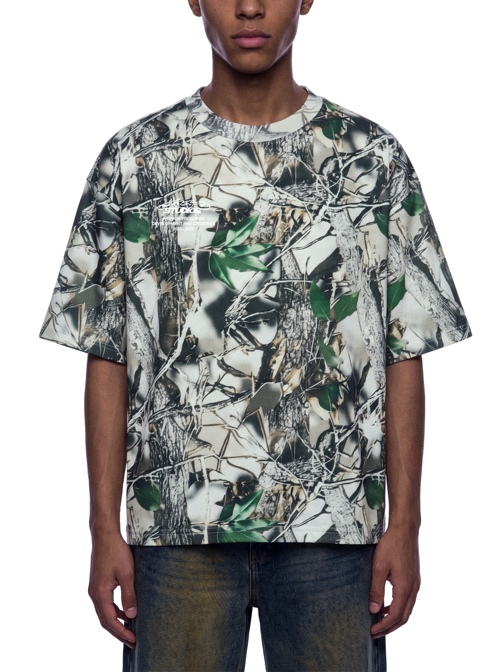 Tree Camo 'Oversized' Boxy Tee
