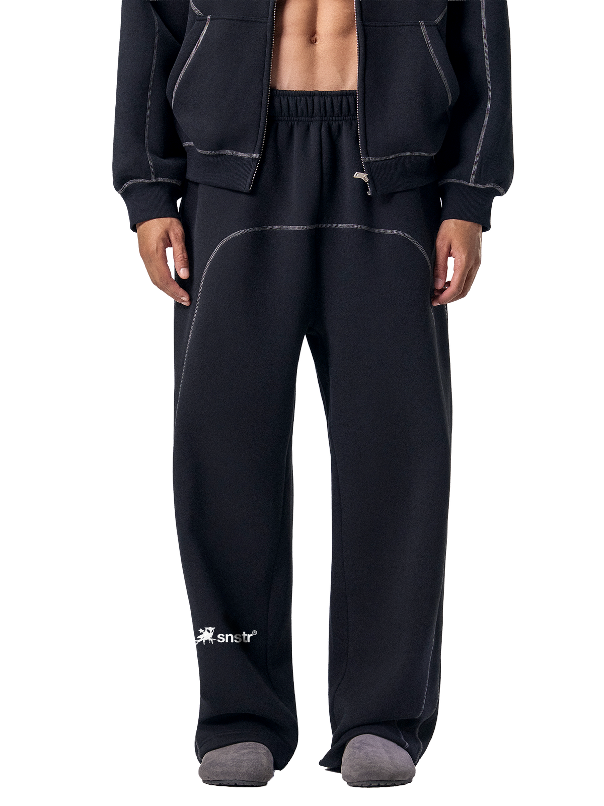 Contrast-Stitched Sweatpants