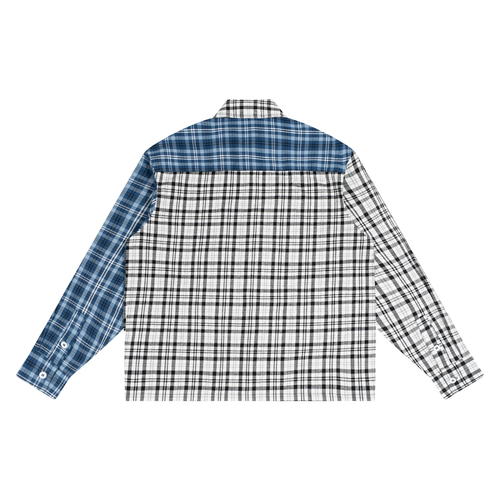 'Oversized' Plaid Block LS